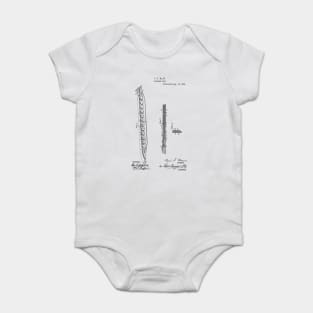 Electric Belt Vintage Patent Hand Drawing Baby Bodysuit